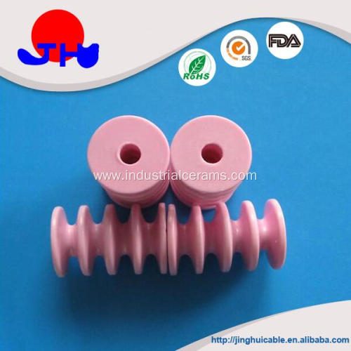 Wear resistant textile ceramic roller